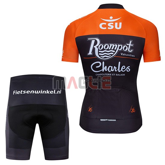 Maglia Roompot Charles Manica Corta 2019 Arancione Nero